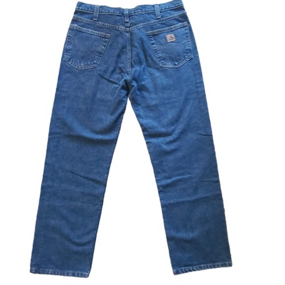 CARHARTT 100% Cotton Relaxed Fit Straight Leg Jeans B460‎ DVB Men's Size 36 - Picture 2 of 10